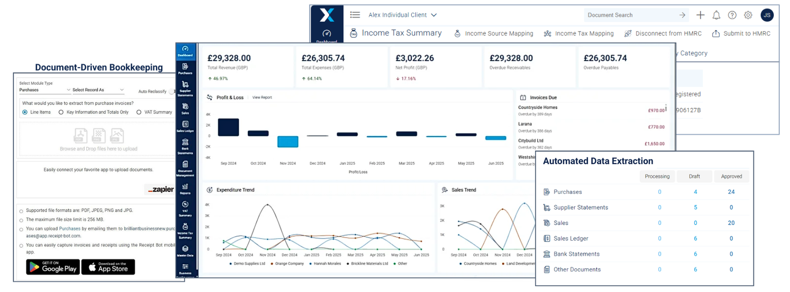 Acxite Dashboard Overview - Accounting and Bookkeeping Software for Small Business